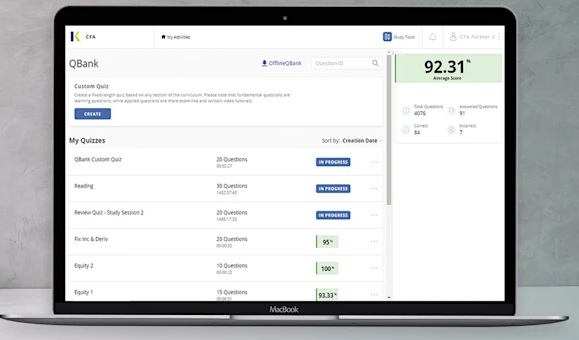 2026 CFA Level 1 SchweserPro QBank Online